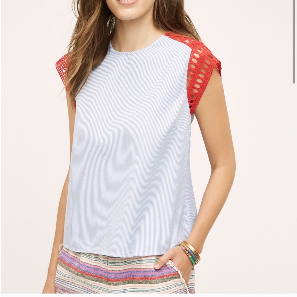 Maeve crochet swing tee